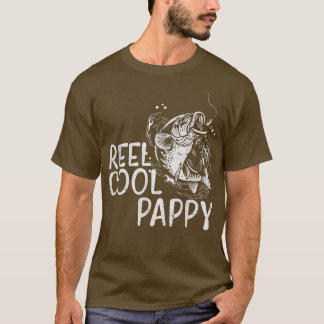 Mens Reel Cool Pappy Funny Fishing Father's Day Gr T-Shirt
