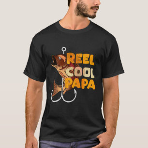 Mens Reel Cool Pepere Fisherman Father's Day Fishi T-Shirt