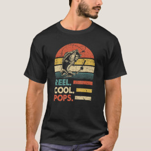 Mens Reel Cool Pops Fishing   Fish Vintage 3 T-Shirt