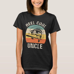 Mens Reel Cool Uncle Fishing Funny Gift For Men  T-Shirt