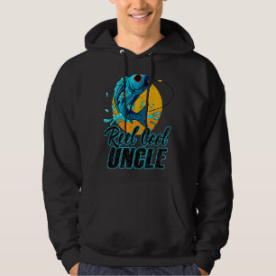Mens Reel Cool Uncle Fishing Sunglasses Father's Hoodie