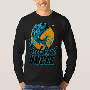 Mens Reel Cool Uncle Fishing Sunglasses Father's T-Shirt