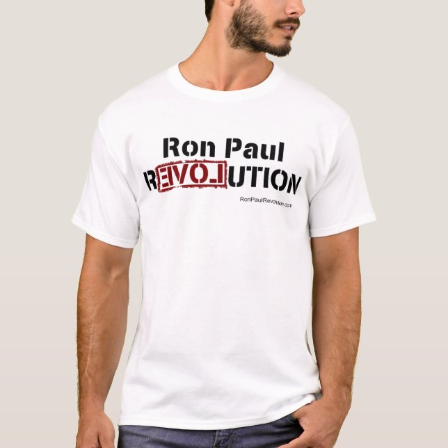 Men's Regular Ron Paul Revolution shirt (Front)