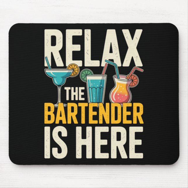 Mens Relax The Cool Kidender Is Here Funny Cool Mouse Pad (Front)