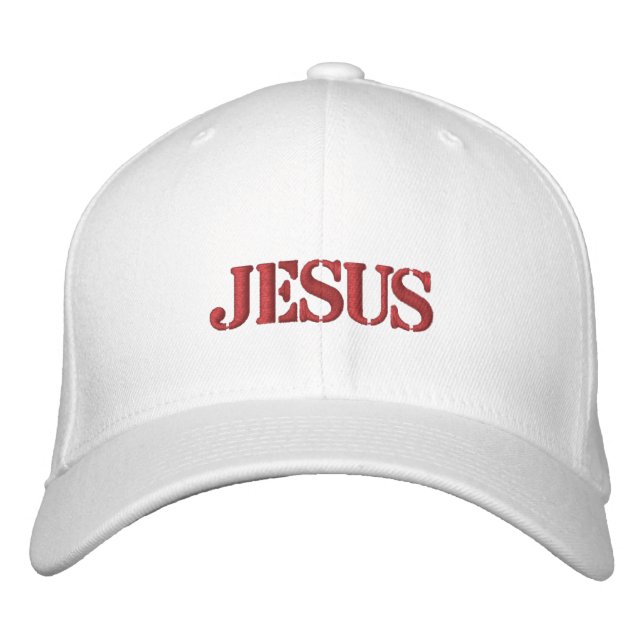 Mens Religious Embroidered Hat (Front)