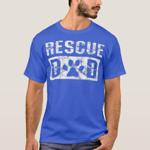 Mens Rescue Dad Animal Activist Dog Lover Pet T-Shirt