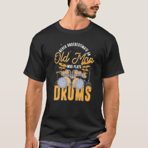 Mens Retired Drummer Drum Set Retirement Music  Dr T-Shirt