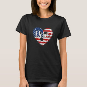 Mens Retro 4th Of July Patriotic Bowling Dad Usa F T-Shirt