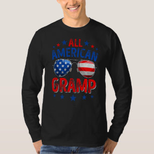 Mens Retro All American Gramp American Flag Patrio T-Shirt