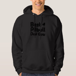 Mens Retro Best Pitbull Dad Ever Hoodie
