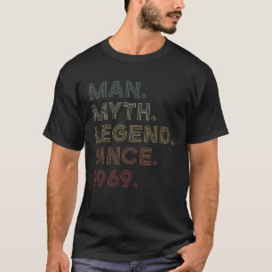Mens Retro Colour Man Myth Legend Since 1969 Birth T-Shirt