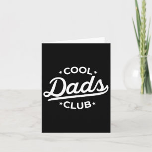 Mens Retro Cool Dads Club Funny Dad Pocket Fathers Card