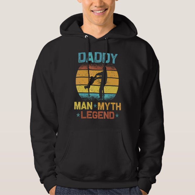 Mens Retro Daddy The Man The Myth The Legend  For  Hoodie (Front)