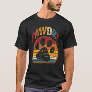 Mens Retro Dog Father Cat Dad Pawdre Pet Paw Daddy T-Shirt