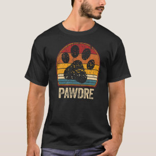 Mens Retro Dog Father Cat Dad Pawdre Pet Paw Daddy T-Shirt