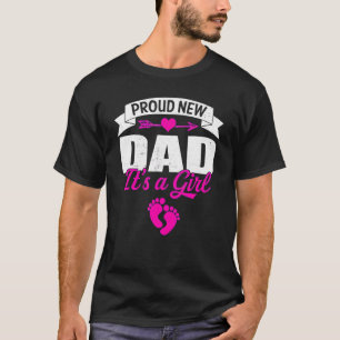 Mens Retro Family Proud New Dad It's A Girls Gende T-Shirt