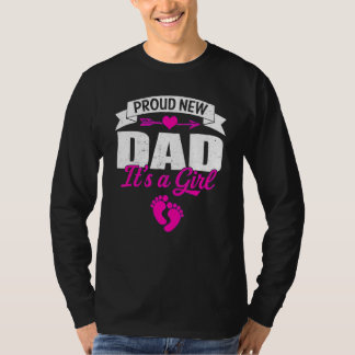 Mens Retro Family Proud New Dad It's A Girls Gende T-Shirt