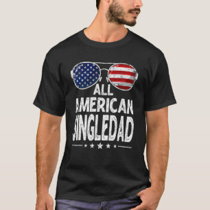 Mens Retro Father's Day Family All American Single T-Shirt