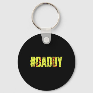 Mens Retro Fathers Day Men Softll Daddy Softll Pla Keychain