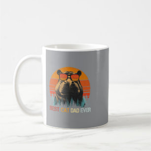 Mens Retro Hippo Dad Ever Fathers Day Coffee Mug