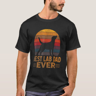 Mens Retro Labrador Dog Dad Golden Black Lab Fath T-Shirt