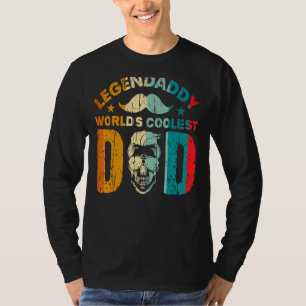 Mens Retro LegenDaddy Worlds Coolest Dad for lege T-Shirt