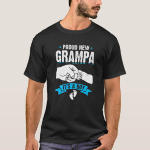 Mens Retro Men Proud New Grampa It's A Boy Gender T-Shirt