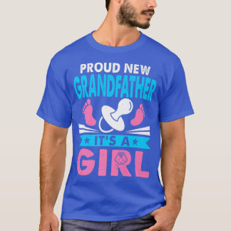 Mens Retro Men Proud New Grandfather It's A Girl G T-Shirt