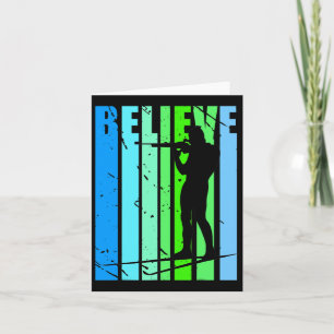 Mens Retro Mens Biathlon Target Shooting Gun Ski S Card