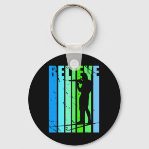 Mens Retro Mens Biathlon Target Shooting Gun Ski S Keychain