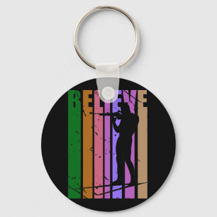 Mens Retro Mens Biathlon Winter Sports Shooting Gu Keychain
