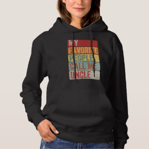 Mens Retro My Favourite People Call Me Uncle For Hoodie