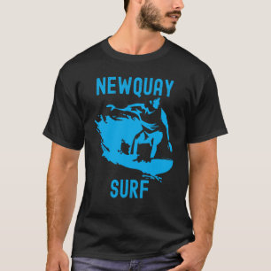 Mens Retro Newquay Surf Newquay Cornwall Surfing F T-Shirt