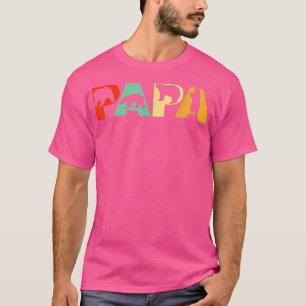 Mens Retro Papa Bear Dad Funny Bear Papa Fathers D T-Shirt