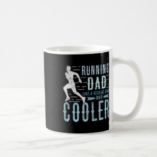 Mens Retro Running Dad Apparel Father's Day Birthd Coffee Mug