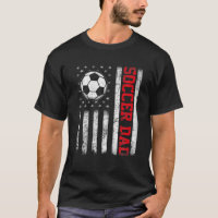 Mens Retro Soccer Dad American Flag 4Th Of July Pa