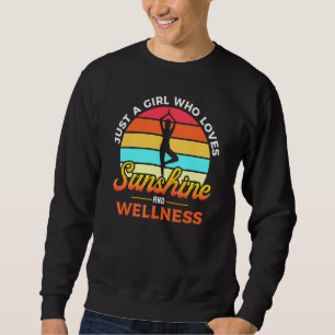 Mens Retro Sonne Just A Girl Who Loves Sunshine An Sweatshirt