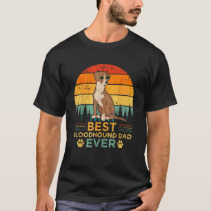 Mens Retro Style Best Bloodhound Dad Ever Father's T-Shirt