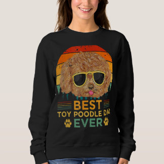 Mens Retro Style Best Toy Poodle Dad Ever Father's Sweatshirt