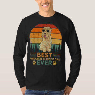 Mens Retro Style Best Wheaten Terrier Dad Ever Fat T-Shirt