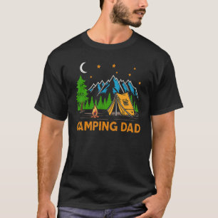 Mens Retro Style Mountain  Camping Dad Father's Da T-Shirt