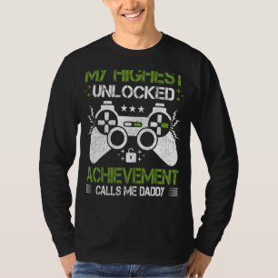 Mens Retro Style Video Game Gamer Daddy Father's T-Shirt
