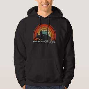 Mens Retro Style Vintage Best Snowmobiling Dad Eve Hoodie