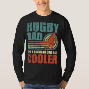 Mens Retro Style Vintage Rugby Dad Father's Day T-Shirt