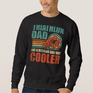 Mens Retro Style Vintage Triathlon Dad Father's Da Sweatshirt
