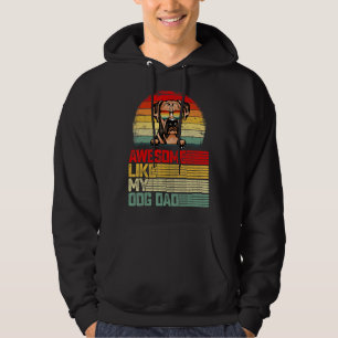 Mens Retro Vintage Awesome Like My Boxer Dog Dad Hoodie