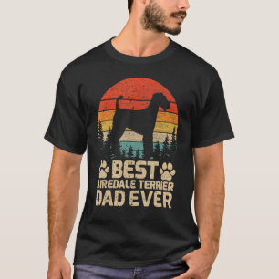 Mens Retro Vintage Best Airedale Terrier Dad Ever T-Shirt