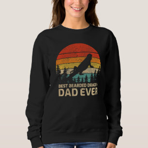 Mens Retro Vintage Best Bearded Dragon Dad Ever Sweatshirt