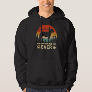 Mens Retro Vintage Best Bullmastiff Dad Ever Fathe Hoodie