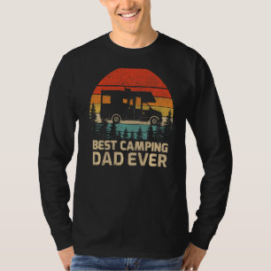 Mens Retro Vintage Best Camping Dad Ever Father's  T-Shirt